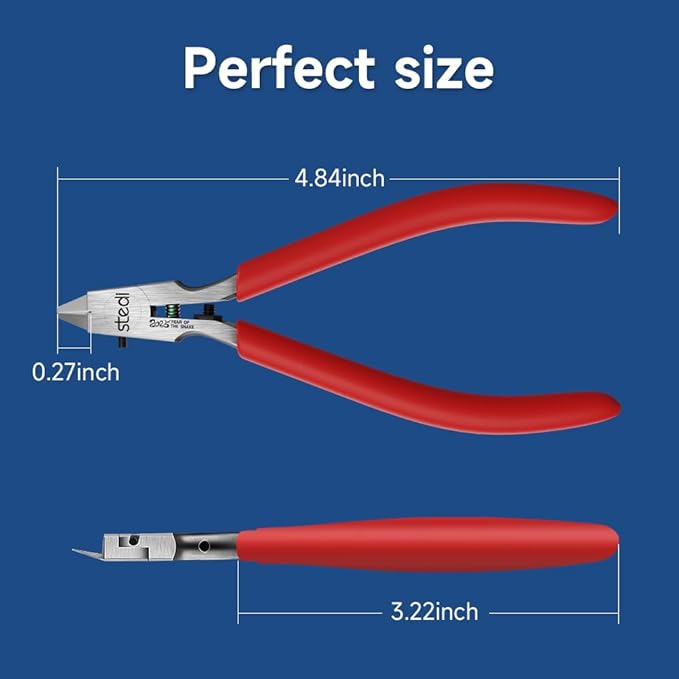 stedi Ultimate Model Nippers 5-Inch,Ultra-thin Single-edge with Protective Case, Sprue Cutter for Gundam Repairing Plastic Model and Fixing, for Gunpla Model, Red