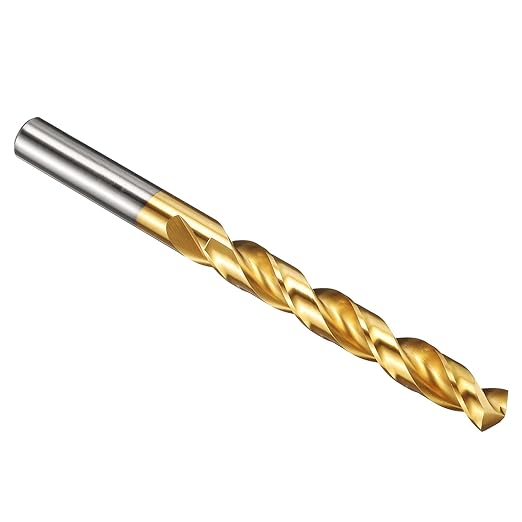 PATIKIL 11.8mm Drill Bit, M42 8% Cobalt High-Speed Steel Jobber Straight Shank 135° Titanium Nitride (TiN) Coated for Hard Metal Stainless Steel - 1 Pack