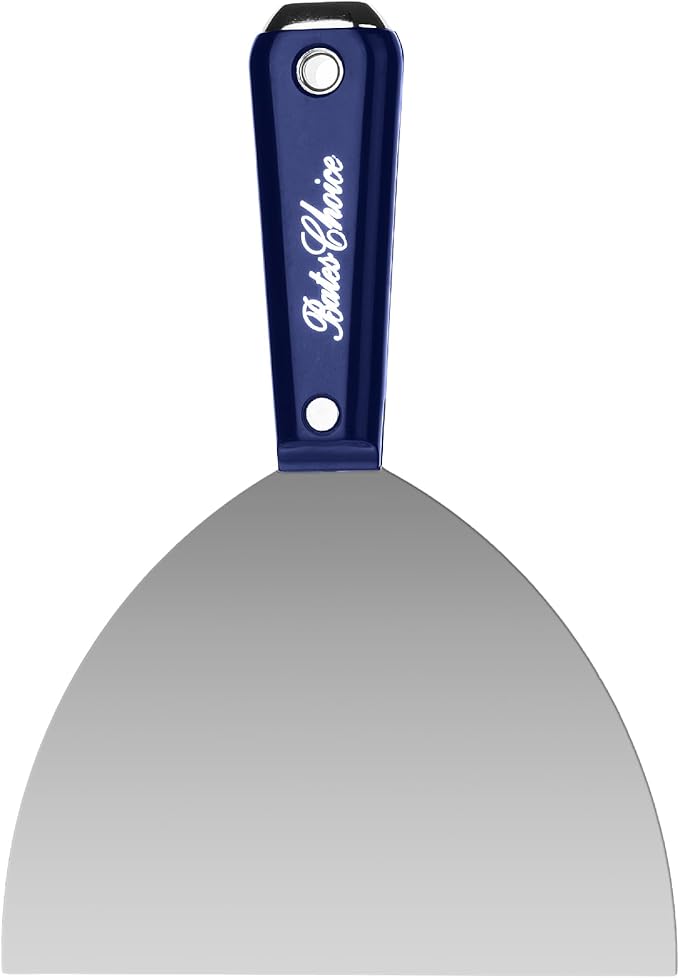 Bates- Putty Knife, 6-Inch, Carbon Steel, Flexible, Metal Scraper, Spackle Knife, Drywall Spackle, Metal Paint Scraper Tool, Putty Knife Scraper, Wall Scraper