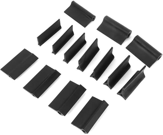 14 pcs Flexible Contour and Angle Sanding Grips Set with Rubber Pads Double Ended Contour Grinding Block for Automobiles and Wood Grinding and Polishing