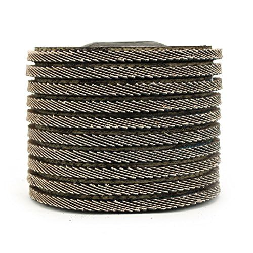 BHA Grinding and Sanding Flap Discs T27, 4-1/2" x 7/8", 80 Grit - 10 Pack