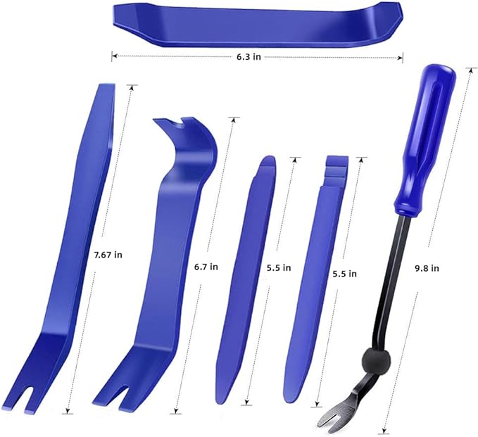 6 Pcs Auto Trim Removal Tool Kit, for No-Scratch Removal Tool Kit for Car Panel & Audio Dashboard Dismantle