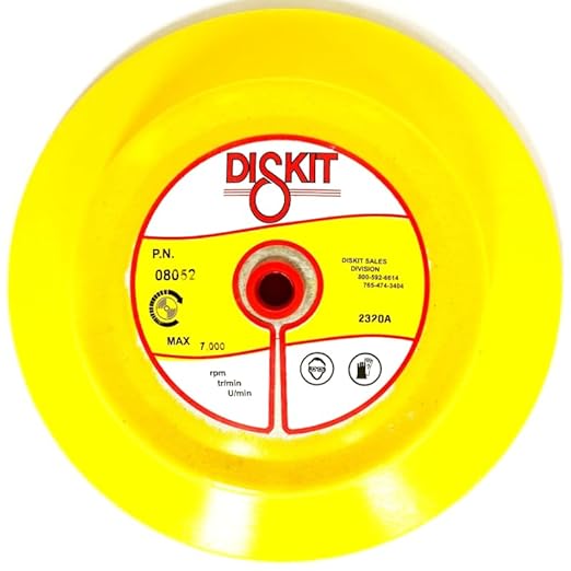 Sanding Pad 08052: Firm, 8", PSA, 0 Hole, Flex Profile Made in USA