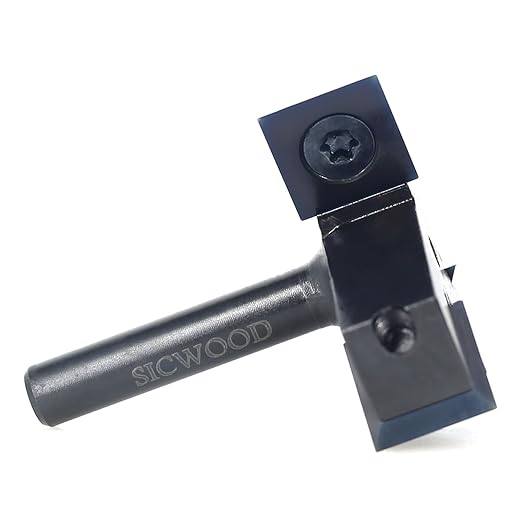 CNC Spoilboard Surfacing Router Bit 1/4 Shank, 1-1/2??Cut Dia, with DLC Coated, 3-Flute, 12*12*1.5mm Blade, Slab Flattening Router Bit, Planing Bit, for Rabbeting Flycutter, Planer