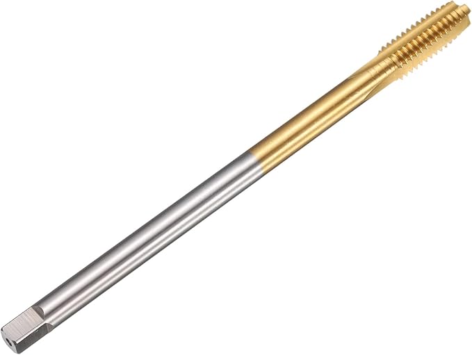 uxcell Metric Thread Tap M9 x 1.5 H2 130mm Straight Flute Screw Thread Milling Machine Taps Threading Tapping Repair Tool
