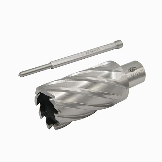 HSS M2AL Annular Cutter 2" DOC with 3/4" Weldon Shank for Magnetic Drill Press by EST (D1-5/16" X 2")