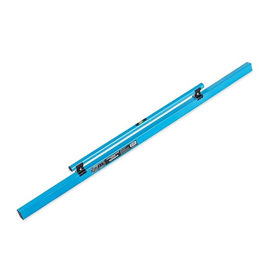 OX Tools Concrete Screed, Pro Series 72 Inch Screed with Level Vial, 6 Ft Concrete Darby, Aluminum Lightweight & Reversable Handle for Cutting and Smoothing Concrete, Powder Coated for Easy Cleanup