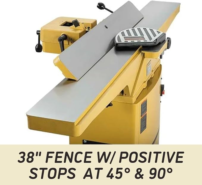 Powermatic 6-Inch Jointer, Helical Cutterhead, 1 HP, 115/230V 1Ph (Model 54HH)