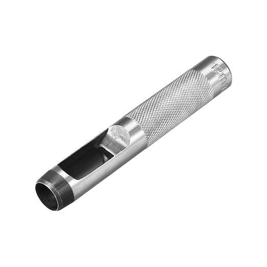 uxcell Leather Craft Round Hollow Hole Punch 12mm for Leather Belt Watch Band Gasket