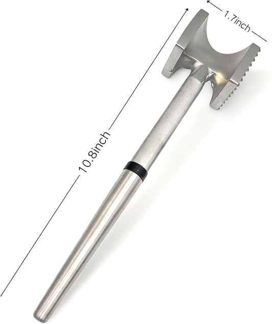 Meat Tenderizer, Heavy Duty and Sturdy Meat Hammer, Masher, Kitchen Double Sided Meat Tenderizer Tool for Tenderizing Steak, Beef, Chicken, and Nuts