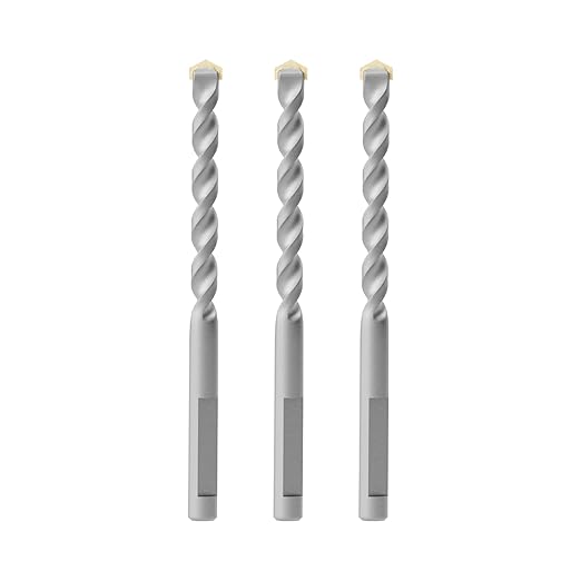 GSTK 3PCS Central Pilot Drill Bits Set, Replacement for Concrete Hole Saw, Ideal for Brick, Tile, Concrete