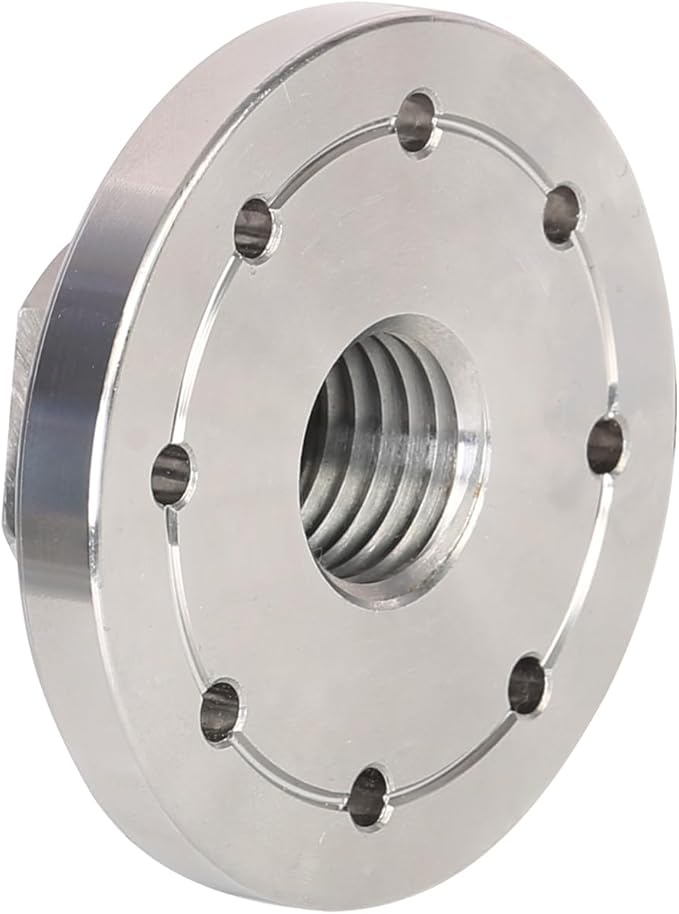 3" Wood Lathe Steel Faceplate, 1?쓝8TPI Spindle Thread Woodworking Machine Chuck Face Plate