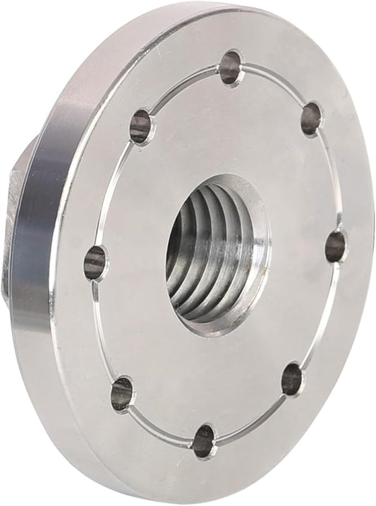 3" Wood Lathe Steel Faceplate, 1?쓝8TPI Spindle Thread Woodworking Machine Chuck Face Plate