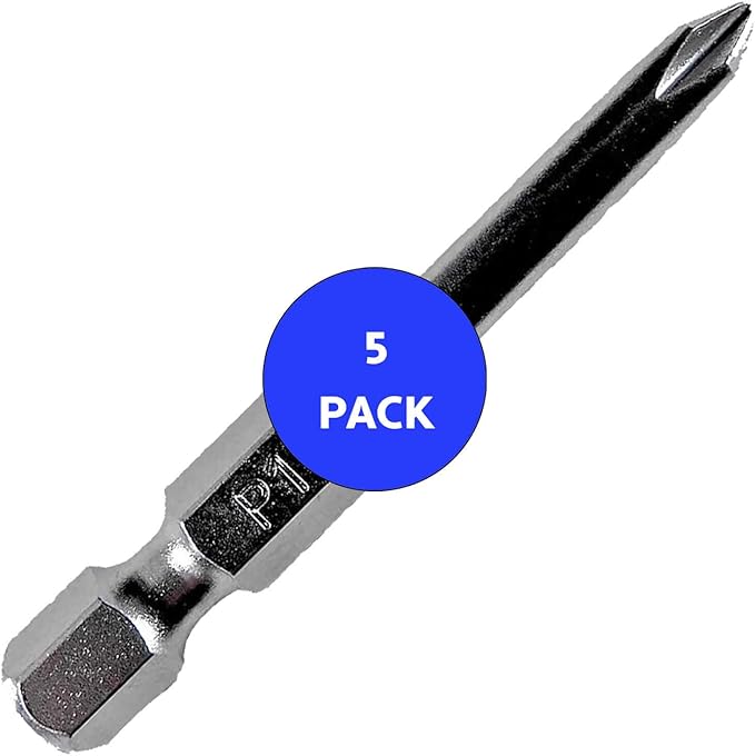#1 x 2" PHILLIPS Drive Bit (5 PACK)
