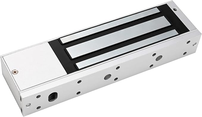 Electric Magnetic Lock 500KG 1200LBS Holding Force Electromagnet Lock 12V Fail Safe NC Mode Single Door for Access Control System/Metal Door/Fire Proof Door/Wooden Door/Glass Door etc. (500KG/1200LBS)