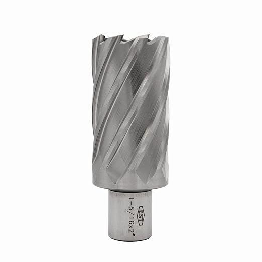 HSS M2AL Annular Cutter 2" DOC with 3/4" Weldon Shank for Magnetic Drill Press by EST (D1-5/16" X 2")
