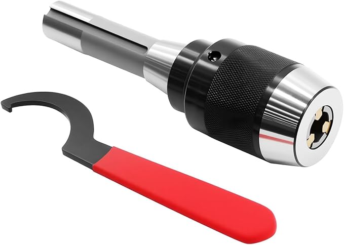 1/8"-5/8" Heavy Duty R8 Shank Lathe Keyless Drill Chuck Special Titanium Jaws