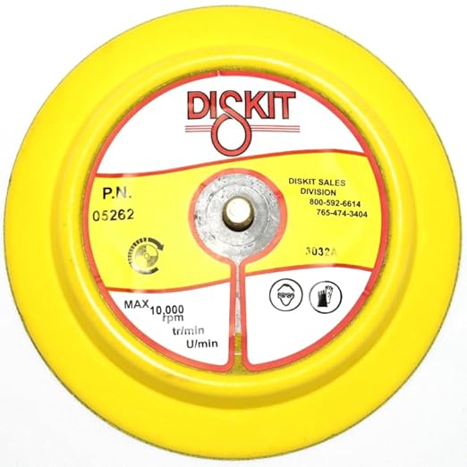 Sanding Pad 05262: Firm, 5", PSA, 0 Hole, Flex Profile, 5/16-24 Male