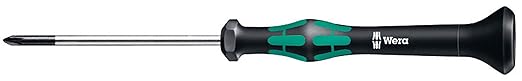 Wera 05118019002 Kraftform Micro 2050 PH Phillips Electronics Precision Screwdriver, PH 00 Head, 40mm Blade Length