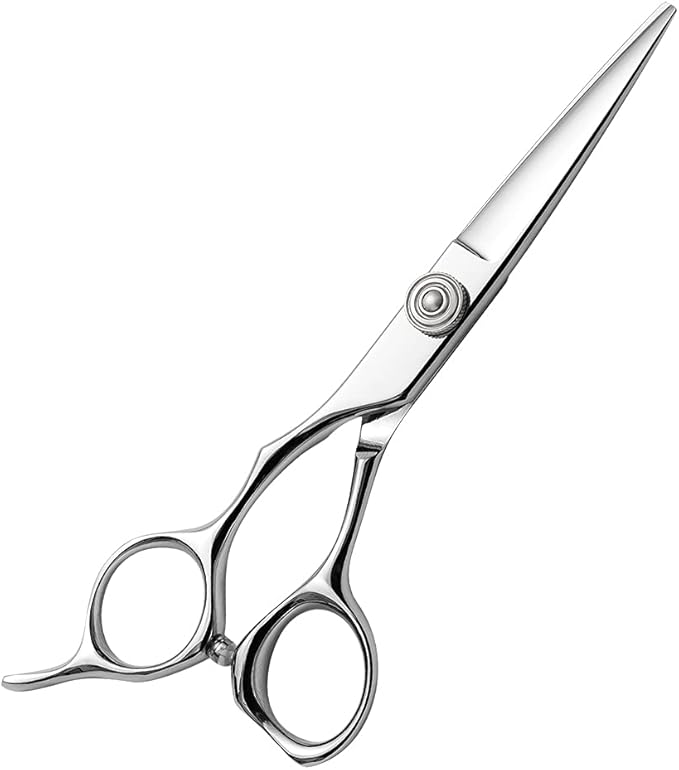 AOLANDUO Left-Handed 5.5-Inch Precision Hair Shears for Barbers & Stylists ??VG10 Steel, CNC Pivot, Ergonomic Offset Handle ??Designed Exclusively for Lefties