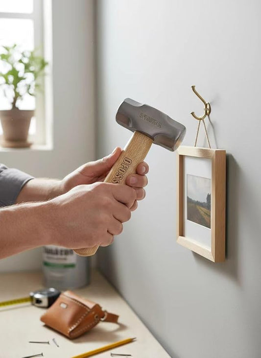Sledge Hammer with Wood Handle and Alloy Steel Head, 20 OZ Mini Hammer for Woodworking & DIY