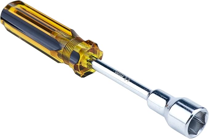 Antrader 13 mm Socket Wrench Screwdriver, High-carbon Steel Hex Nut Driver Non-Magnetic Tip Carburetor Adjustment Tool with 86mm Shaft