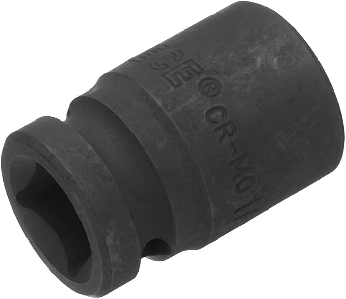 uxcell 1/2" Drive x 17mm Shallow Impact Socket 12-Point Metric CR-MO Steel Nut Impact Grade Socket for Auto Repair