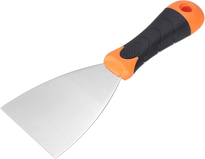 uxcell Putty Knife 3" Stainless Steel Paint Scraper Flexible Drywall Repair Mud Knives for Removing Cement Wallpaper Mud Adhesive Taping
