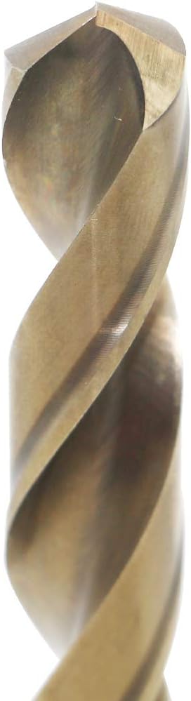 11mm Metric M35 Cobalt Steel Extremely Heat Resistant Twist Drill Bit of 1pcs with Straight Shank to Cut Through Hard Metals Such as Stainless Steel and Cast Iron, 5% Cobalt M35 Grade HSS-CO