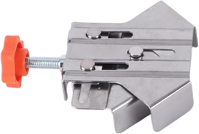 Fayelume 4PCS 90 Degree Corner Clamp, Stainless Steel Right Angle Clamp, Opened and Closed Pipe Corner Clamps, Adjustable for Woodworking