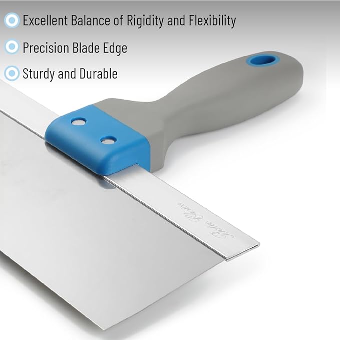 Bates- Taping Knife, 10 Inch, Stainless Steel Drywall Taping Knife