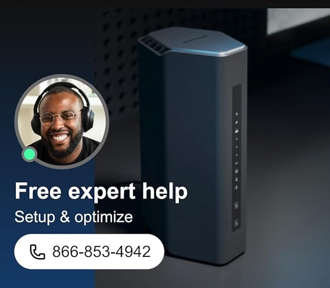 NETGEAR Nighthawk WiFi 7 Router (BE17000) ??Router Only, 17 Gbps Wireless Speed, 10 Gig Internet Port, Tri-Band for Gaming, Covers 3,300 sq. ft., 150 Devices, VPN ??Free Expert Help