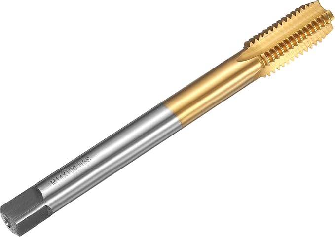 uxcell Metric Thread Tap M14 x 2 H2 130mm Straight Flute Screw Thread Milling Machine Taps Threading Tapping Repair Tool