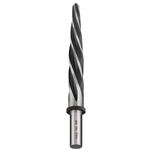Rocaris 5/8" M2 HSS Taper Chucking Reamer Drill Bit, Taper Reamer Drill Bit for Steel, Alloy, Aluminum, Wood, Plastic