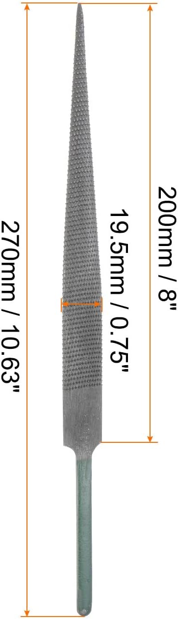HARFINGTON Hardwood File 8" High Carbon Hardened Steel Fine Teeth Woodworking Hand Rasp for Carving