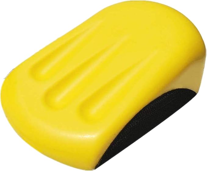 5 Inch Hand Sanding Block, Hook and Loop Mouse Backing Plate for 5-inch Sanding Disc Sandpaper, Ideal For Wood Furniture Restoration Home Arts and Crafts