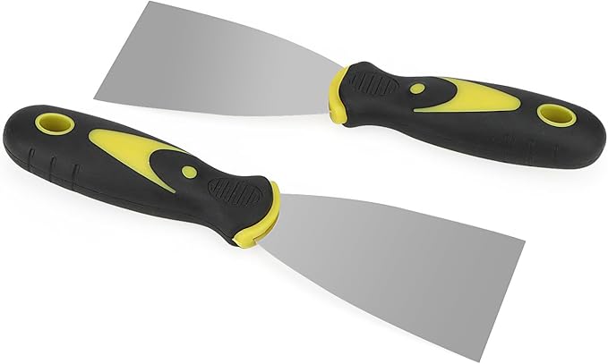 SHEUTSAN 15 PCS 3 Inch Stainless Steel Putty Knife, Drywall Spackle Knife, Wide Metal Putty Paint Scraper for Scraping Paint, Removing Wallpaper, Repairing Wall