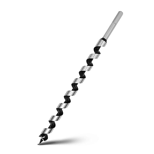11/16 x 13.8 inch Auger Drill Bit for Wood,Hex Shank Ship Auger Bit for Soft Wood, Hard Wood, Plastic, Composite Materials and DIY Projects