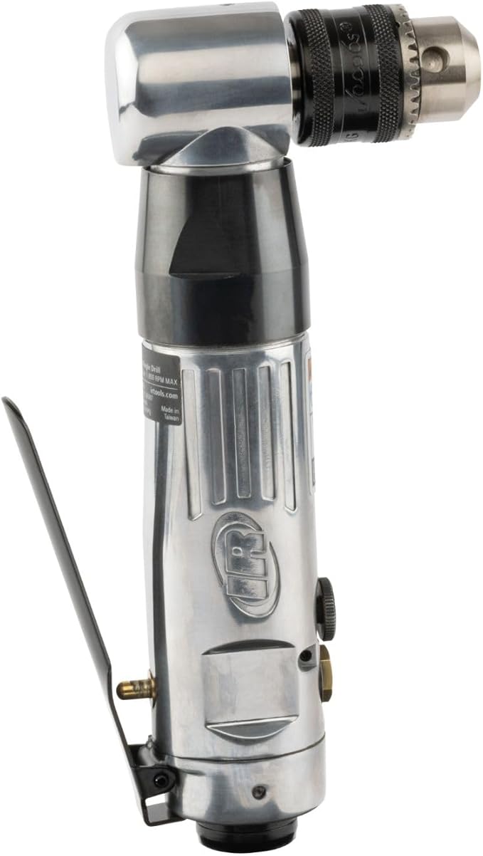 Ingersoll Rand 7807R-A - 3/8" Keyed Chuck, Right Angle Reversible Air Drill, 1800 RPM, 0.33 HP