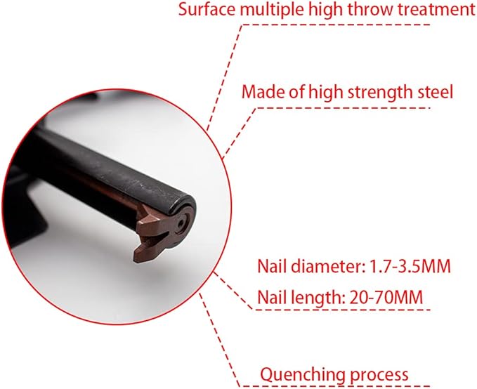 Pneumatic Nail Puller Wood Plank 1.7-3.5MM Air Nail Remover 0.45-0.75Mpa