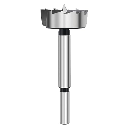 1-3/8 Inch Forstner Drill Bit for Woodworking, 1-3/8" Forstner Bit Wood Drill Bits for Holes, Hinge Cutter for Hard Wood, Plastic, Plywood Round Shank