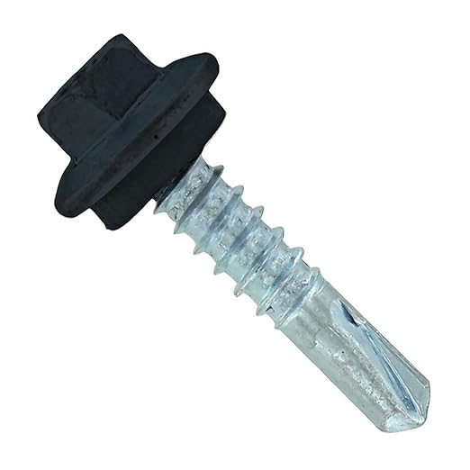 Fasteners Plus ST Fastening #12 x 1 Maxx Steelbinder Metal Roofing Screws (Pack of 250)