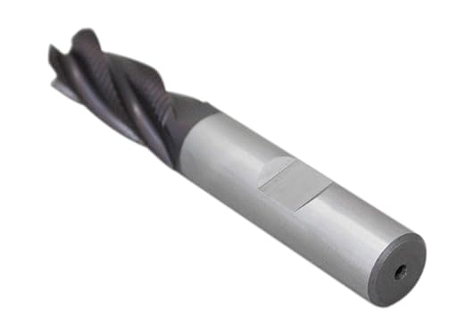 Accusize Industrial Tools 10-Pc 1/2" Dia, M42 8% Cobalt TiAlN Roughing End Mill Set, 1/2" Shk Dia, 1-1/4" Flt Length, 3-1/4" Oal, 4 Flute, Coarse Tooth, 1102-0012x10
