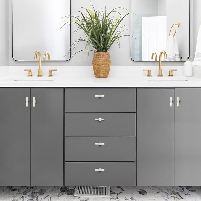 1 Pack Brushed Nickel Cabinet Handles - 2" Overall Length Cabinet Pulls Drawer Pulls Cabinet Hardware Kitchen Handles for Cabinets