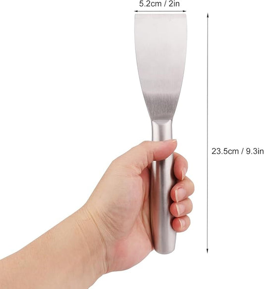 5 Pack 2 Inch Putty Knife Scraper, Putty Knife Set, Stainless Steel Putty Knife, Wallpaper Scraper Paint Scraper Tool for Spreading Drywall Spackle, Plasterboard Mud, Scraping Paint, by GENHAKON.