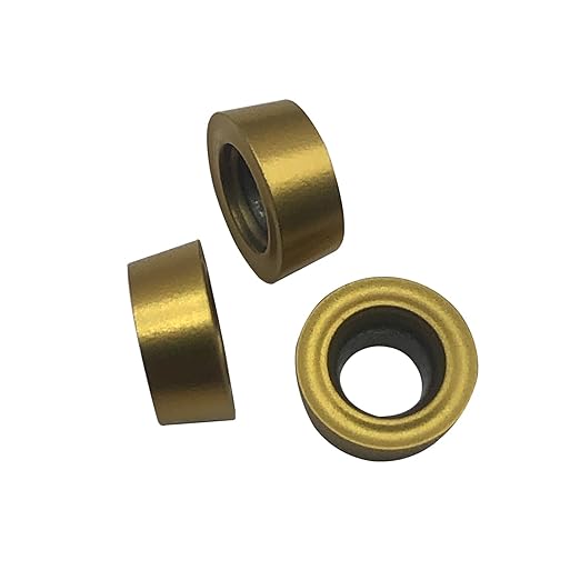 3/8??1/2" SRACR SRACL SRDCN1010/1212 H06 Lathe Turning Holders Lathe Turning & Profiling Tool Holder with RCMT0602 Round Carbide Milling Inserts (10pcs RCMT0602MO(Gold))