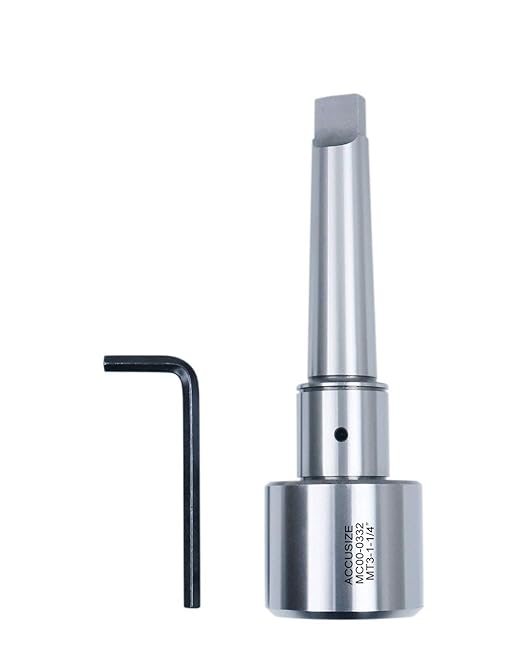 Accusize Industrial Tools Annular Cutter Arbor, Mt3 to 1-1/4'' Weldon Shank for Drill-Use Annular Cutter on Drill Press, Mc00-0332