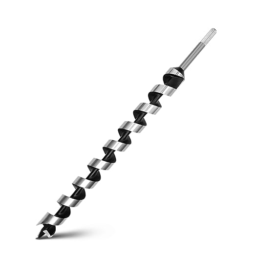 1-1/2 in x 23.6 in Hex Shank Ship Auger Bit for Wood, Plastic, Composite Materials and DIY Projects