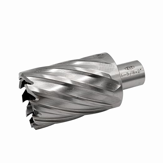 HSS M2AL Annular Cutter 2" DOC with 3/4" Weldon Shank for Magnetic Drill Press by EST (D1-5/8" X 2")