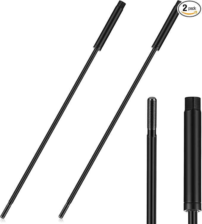 Zonon 2 Pack Milling Machine Pull Rod Compatible with R8, 7/16 Thread Draw Bar Overall Drawbar Compatible with Bridgeport Milling Machine Part